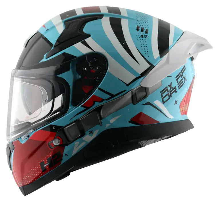 Axor apex Hex 2 blue full face helmet