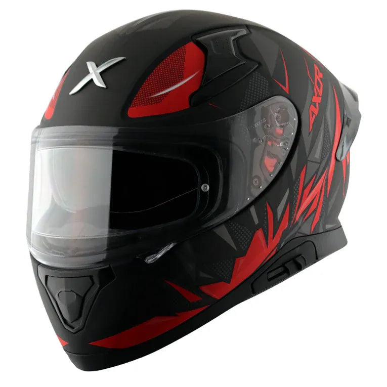 Axor apex Hunter glossy black red full face helmet