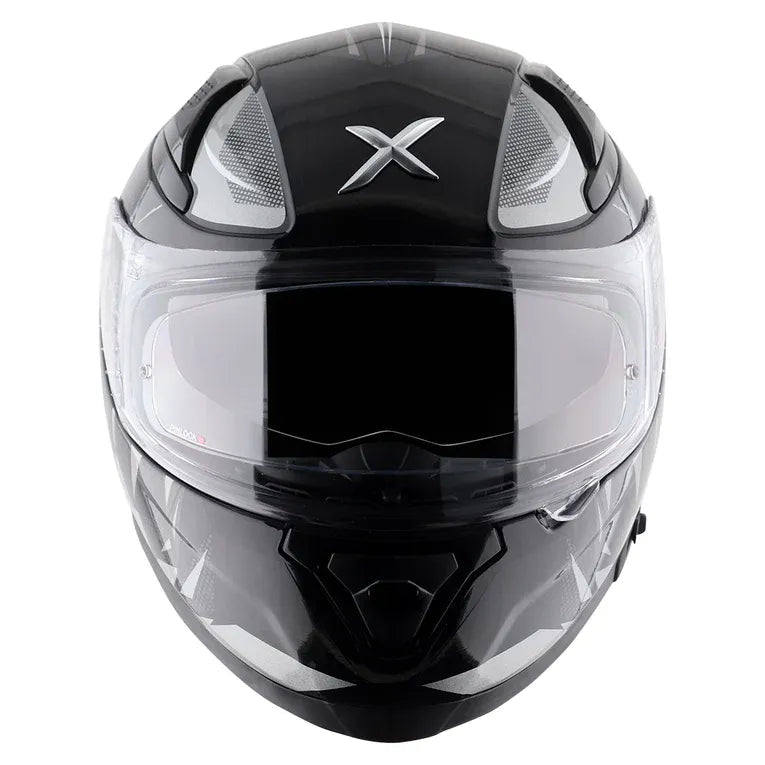 Axor apex glossy black grey full face helmet
