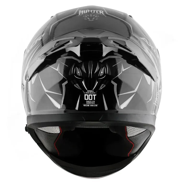 Axor apex glossy black grey full face helmet