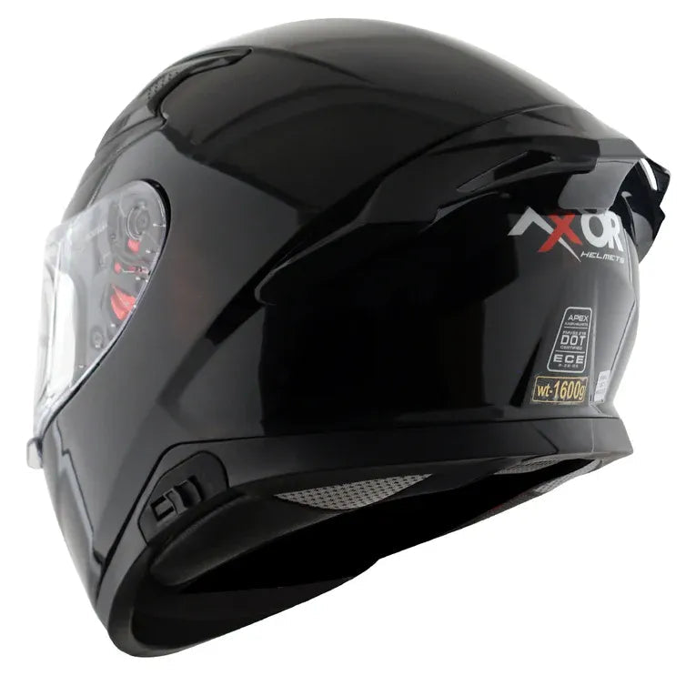 Axor Apex glossy black full face helmet