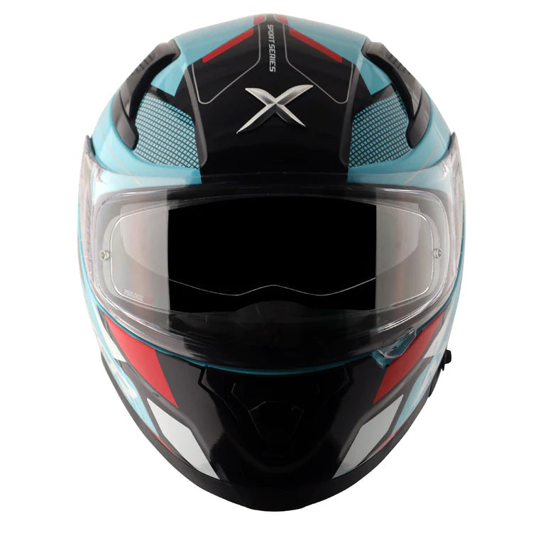 Axor Apex Turbine blue full face helmet