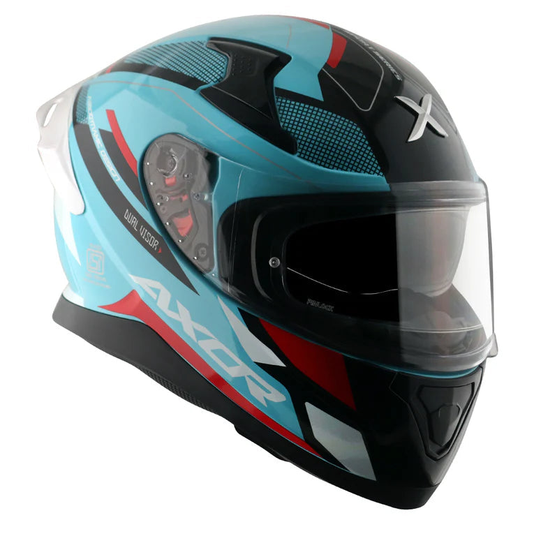 Axor Apex Turbine blue full face helmet