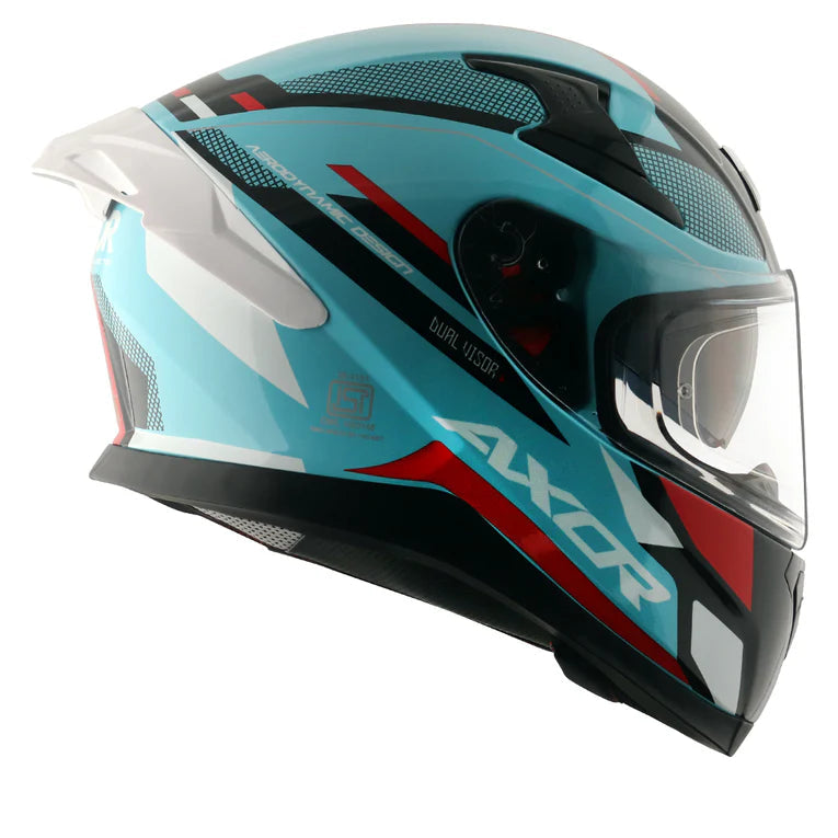 Axor Apex Turbine blue full face helmet