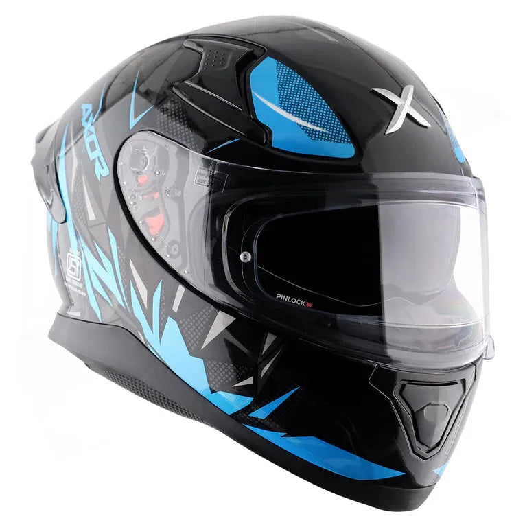 Axor Apex Hunter blue full face helmet