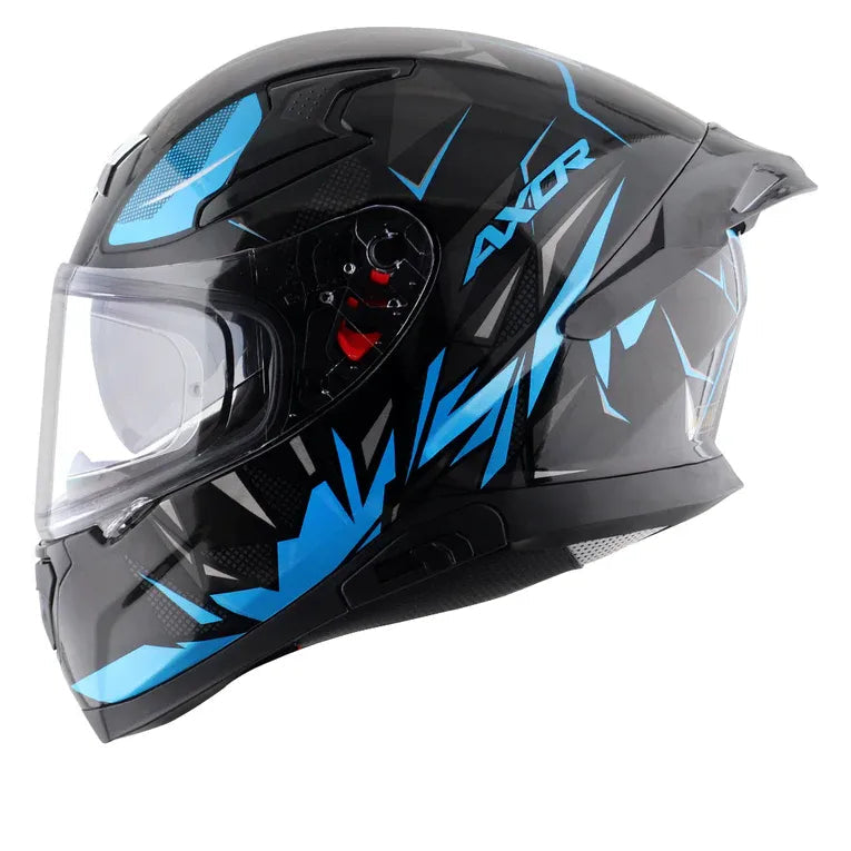 Axor Apex Hunter blue full face helmet