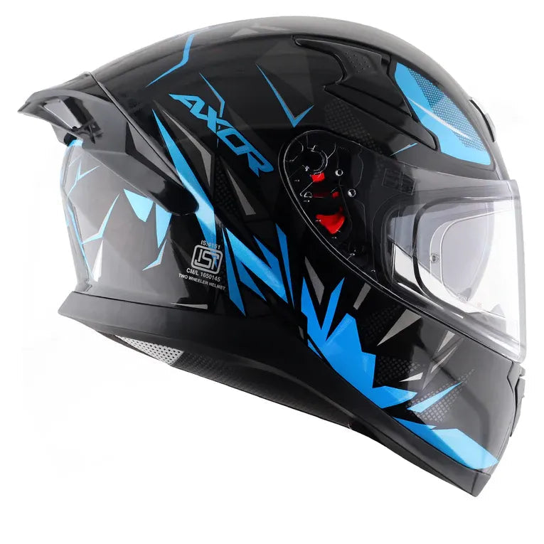 Axor Apex Hunter blue full face helmet