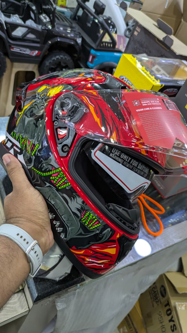 Axor Apex Ascetic Red Full face Helmet