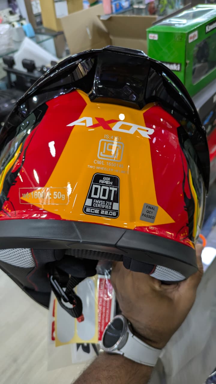 Axor Apex Ascetic Red Full face Helmet