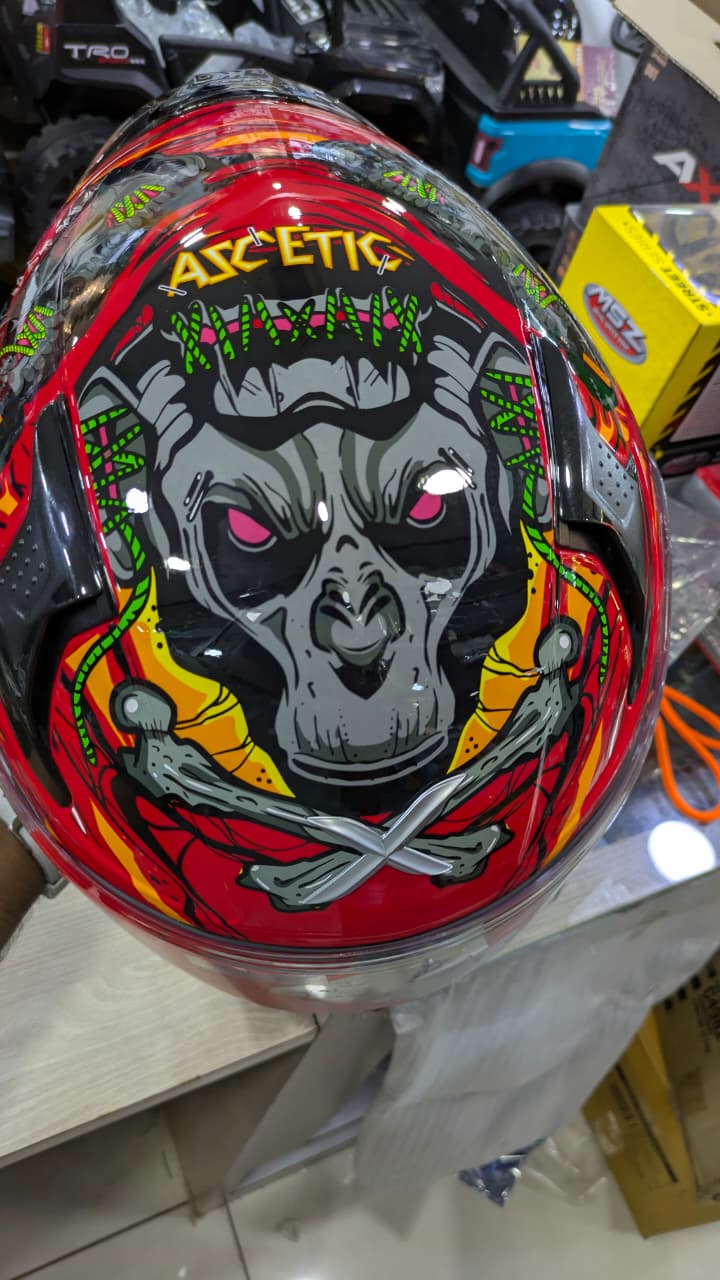 Axor Apex Ascetic Red Full face Helmet