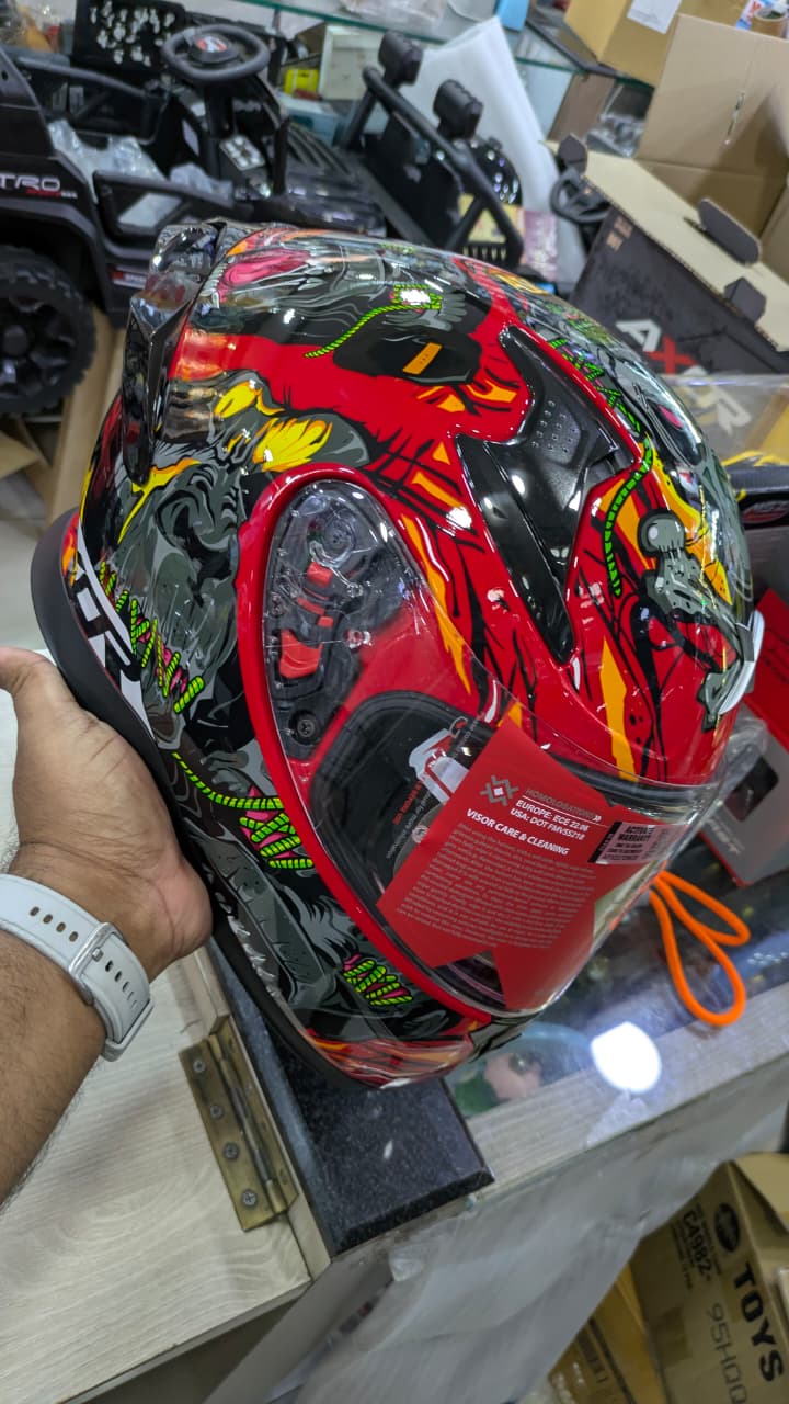 Axor Apex Ascetic Red Full face Helmet