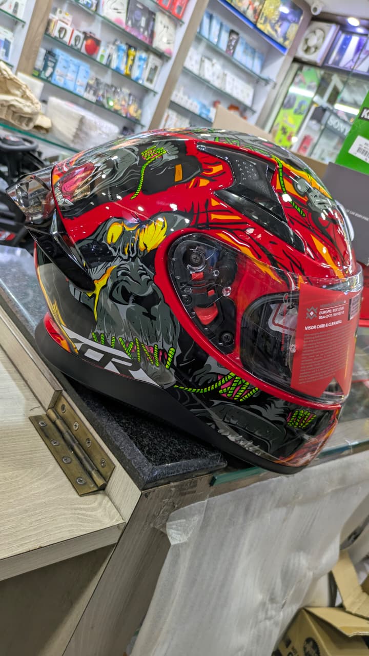 Axor Apex Ascetic Red Full face Helmet