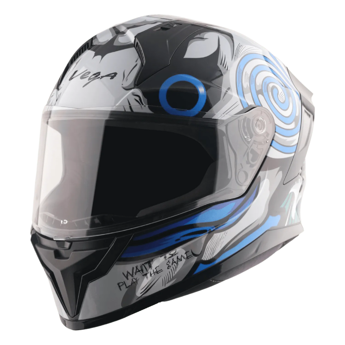 Vega Sonic dx Saw blue full face helmet