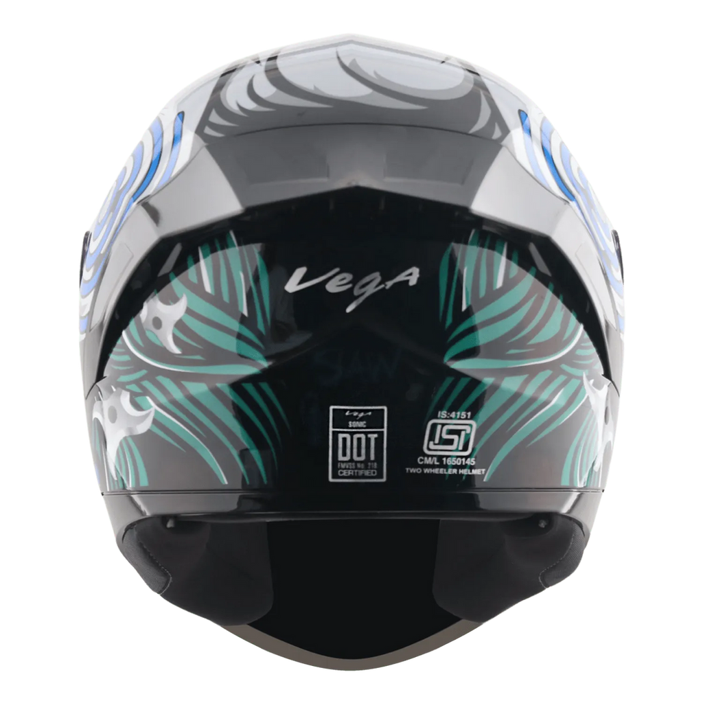 Vega Sonic dx Saw blue full face helmet