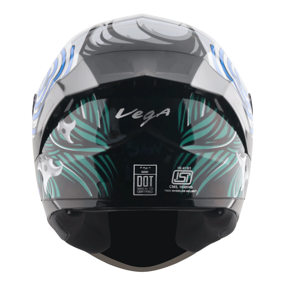 Vega Sonic dx Saw blue full face helmet