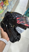 Steelbird SHARP Full Face Helmet(dual visor ) FREE EXTRA SMOKE VISOR