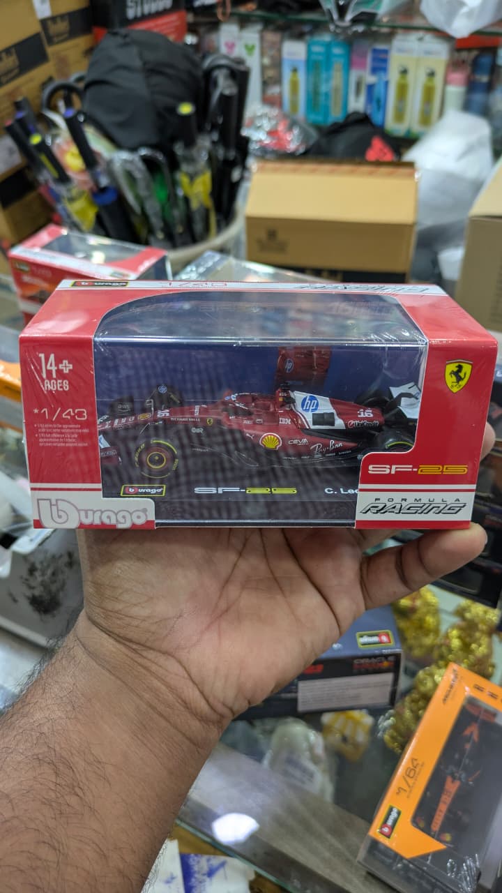 1:43 bburago F1 SF-25 - Charles LECLERC Diecast (with acrylic box )