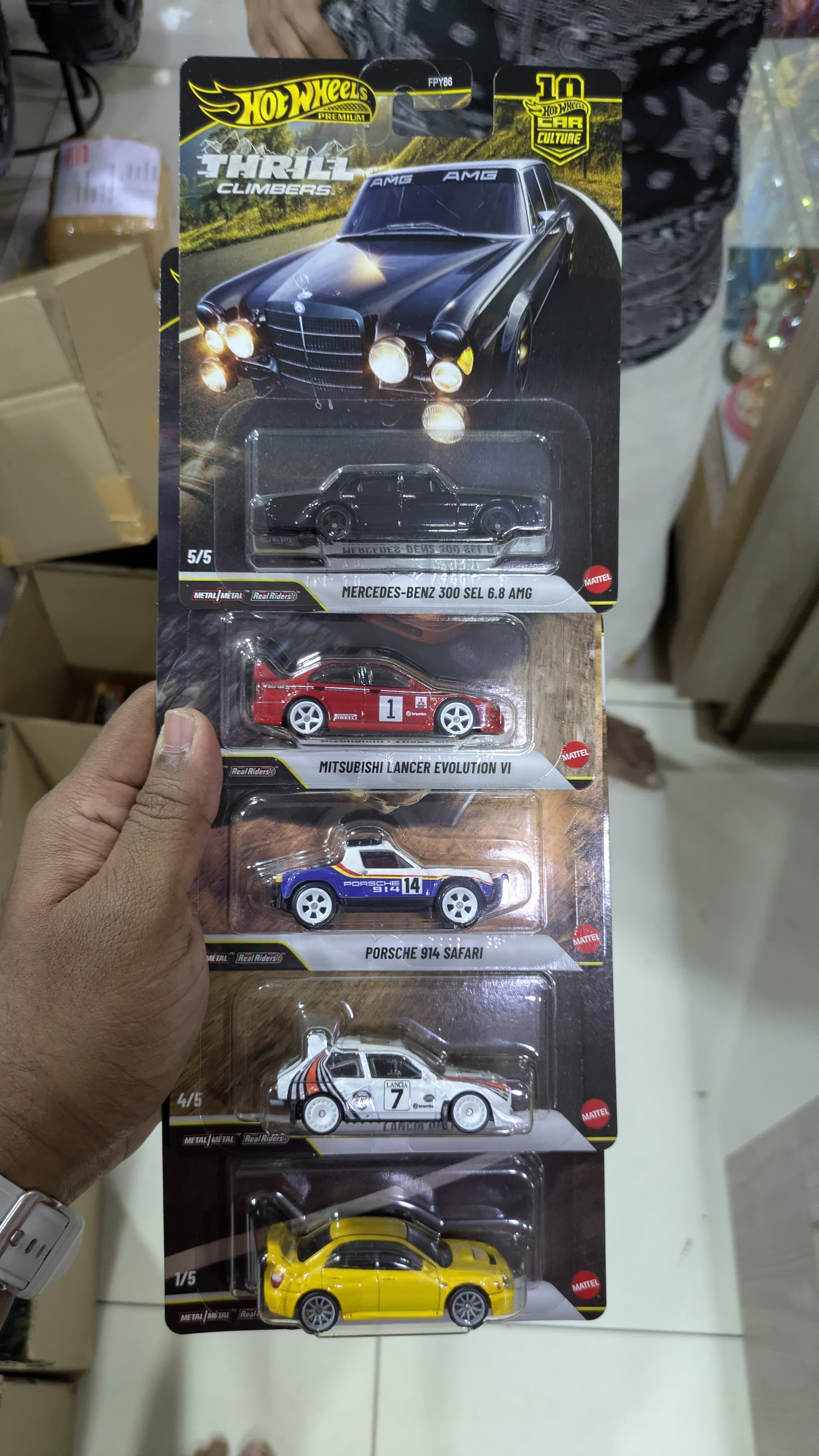 Hotwheels car culture 5pcs set mrp