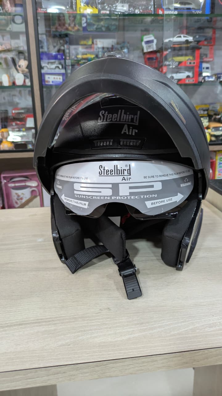 Steelbird sba7 flip up helmet(rough finish)