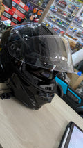 Steelbird sbh25 sharp glossy black dual visor helmet