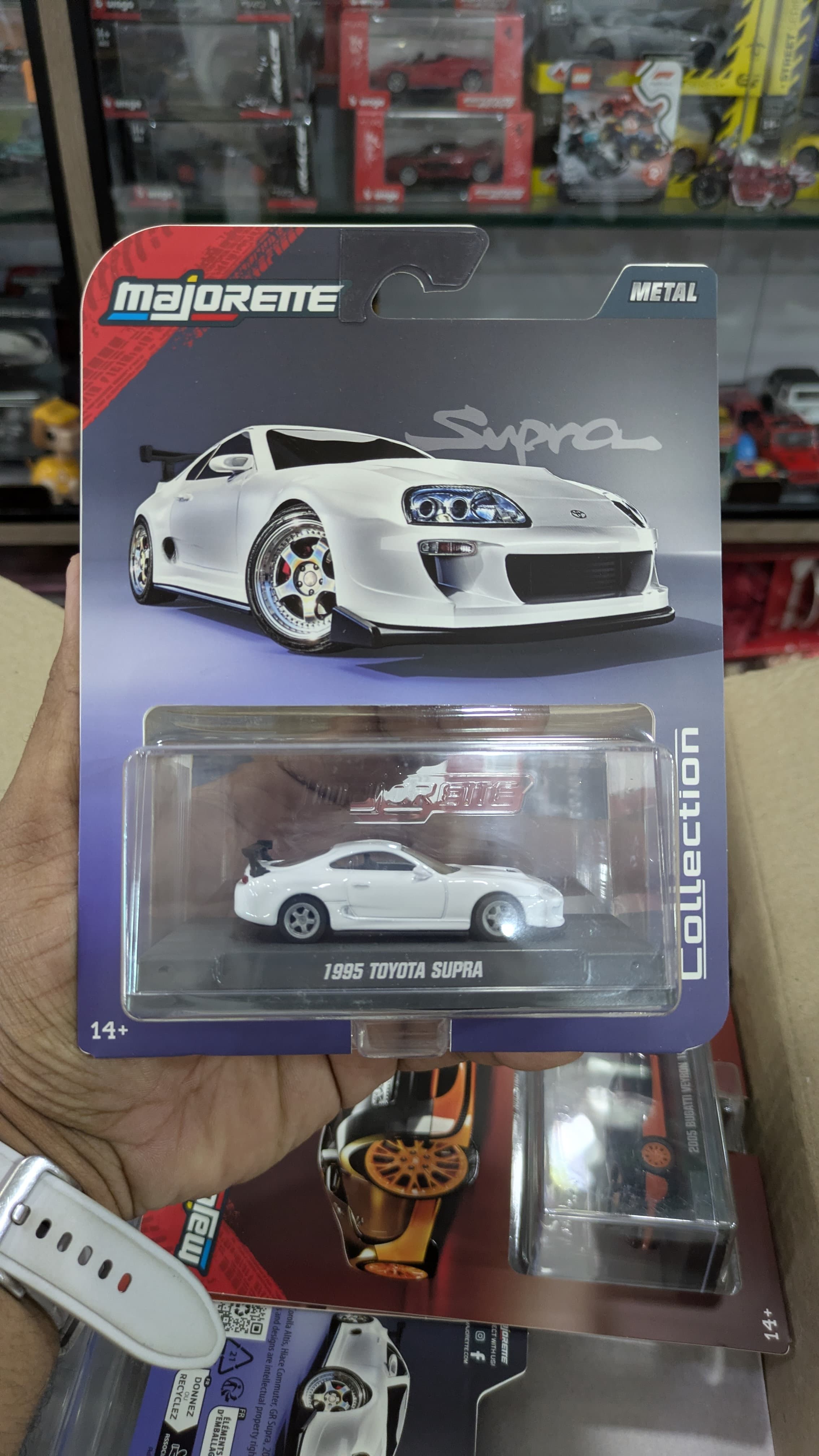 Majorette 1995 Toyota supra Diecast with acrylic box packing