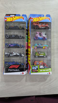 Hotwheels 5pcs pack F1 pack and fun park set