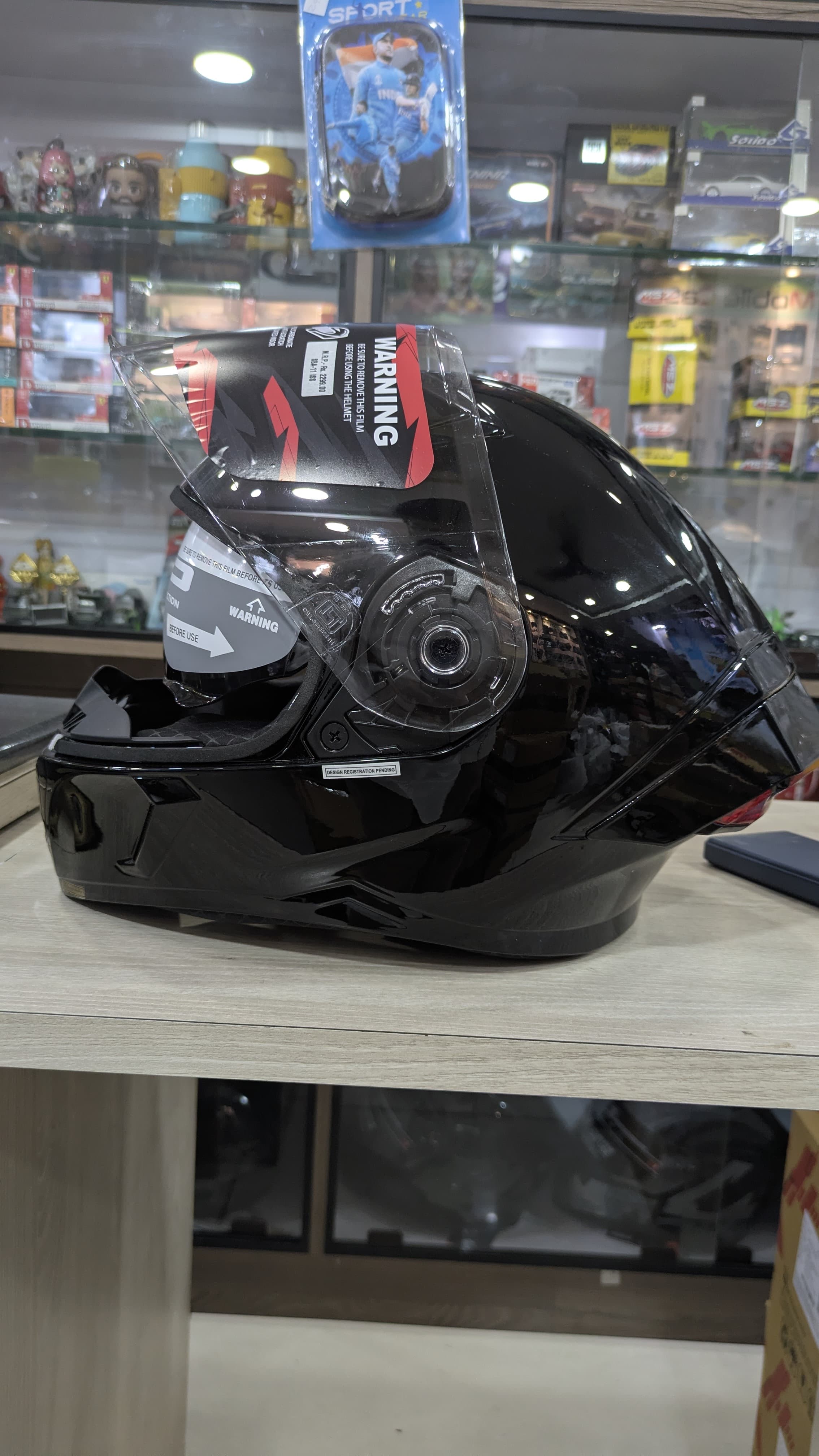 STEELBIRD SB11 LT (attached Led light option in spoiler) helmet