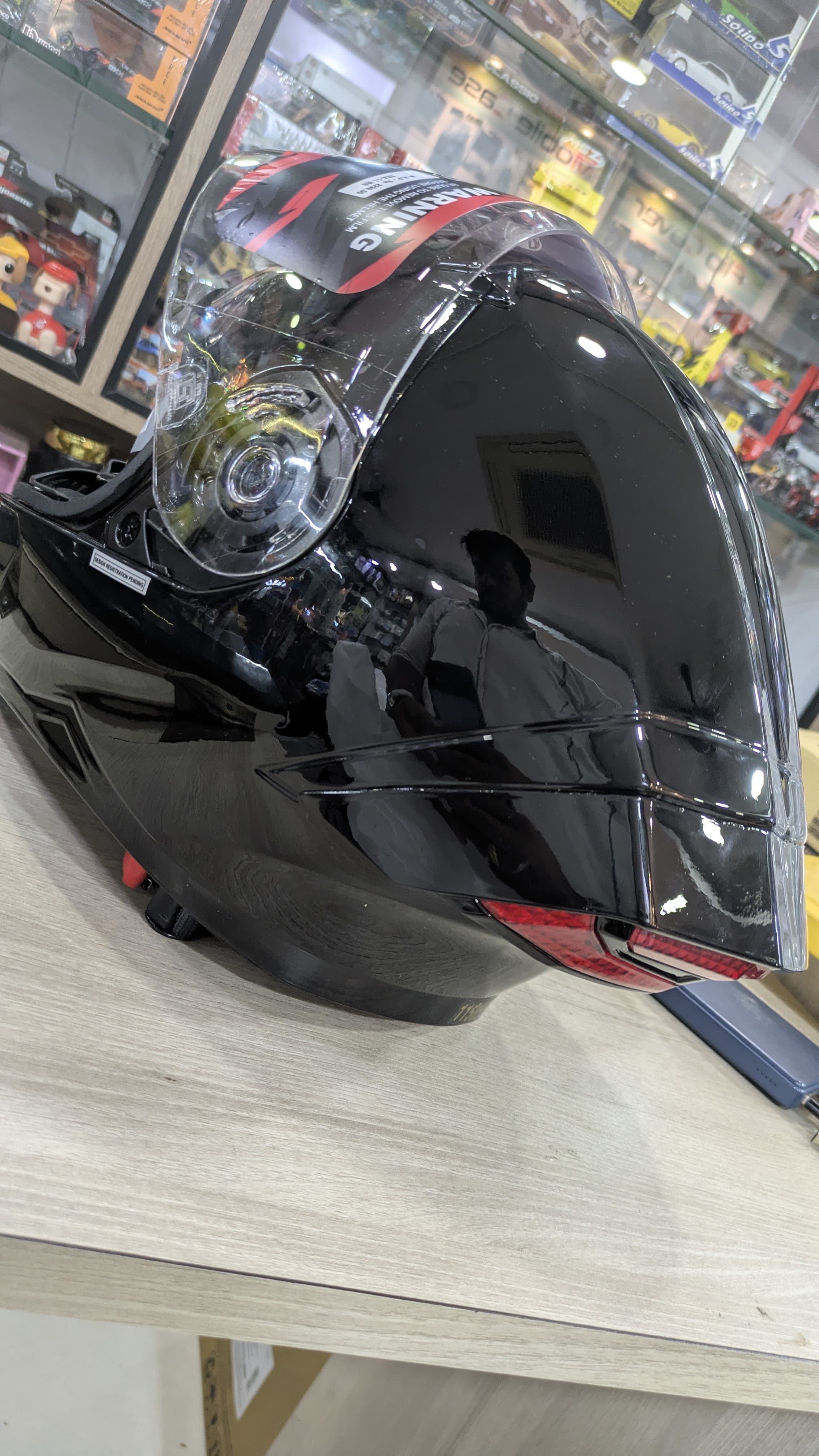 STEELBIRD SB11 LT (attached Led light option in spoiler) helmet