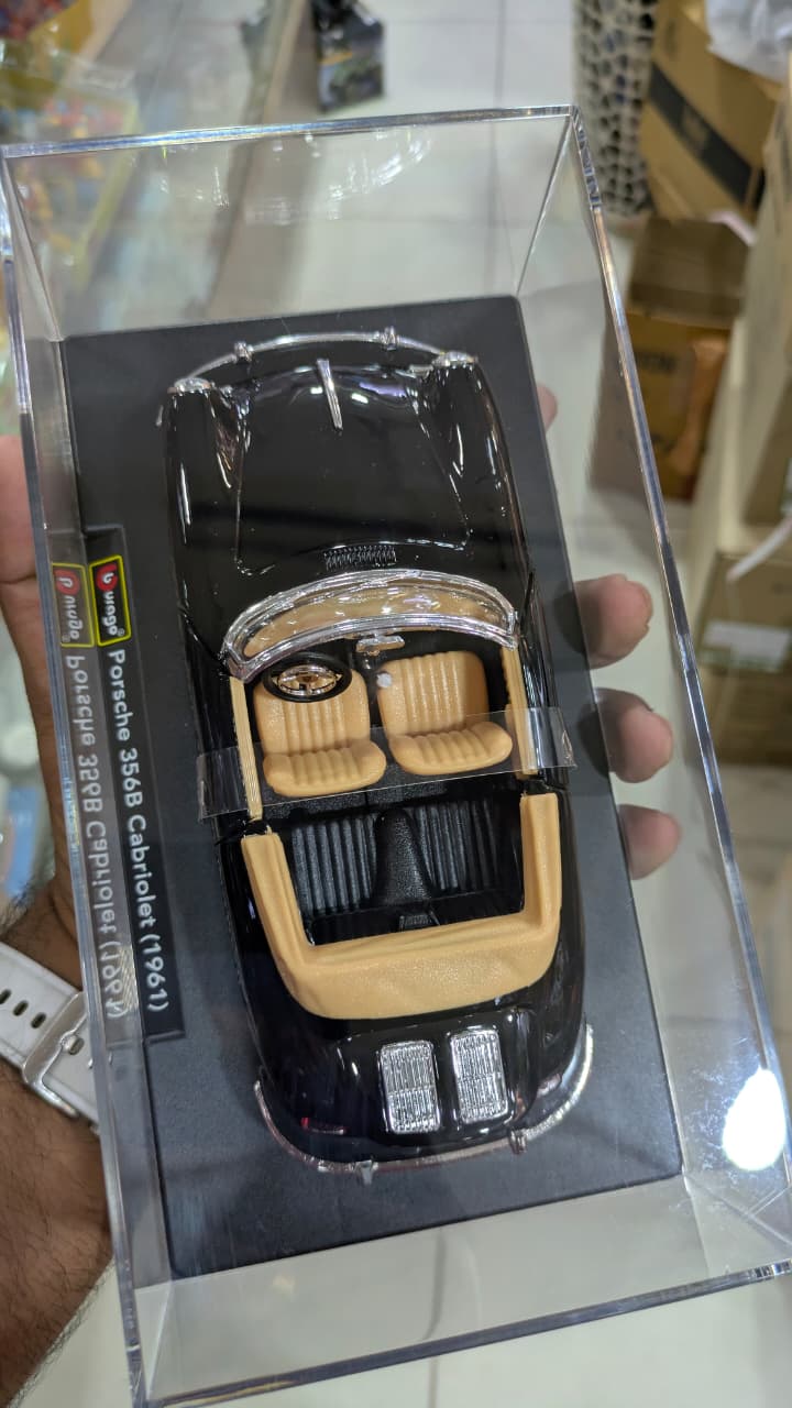 1:24 bburago Porsche 356B cabriolet (1961) Diecast car (acrylic box packing)