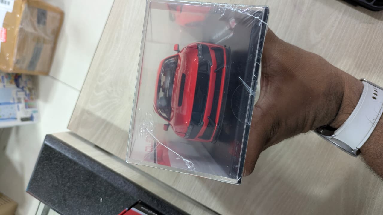 1:24 2024 Ford Mustang Dark Horse Diecast (acrylic Box packing) Red colour