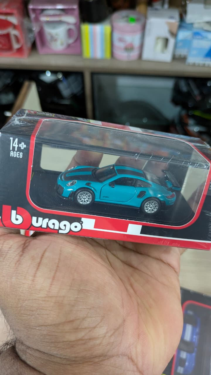 1:64 Porsche 911 GT2 RS Diecast car (acrylic box packing)