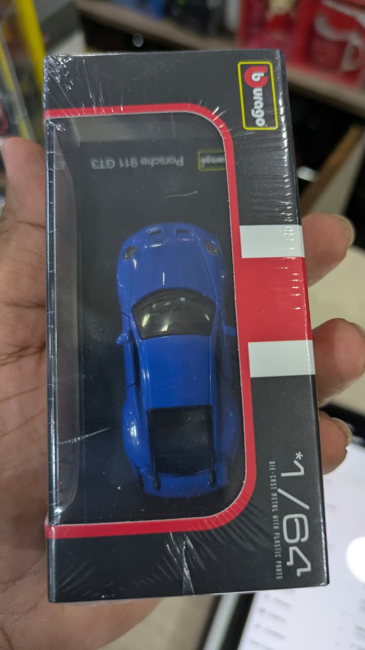 1:64 bburago Porsche 911 GT3 Diecast car (acrylic box packing)