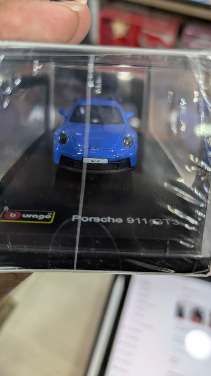 1:64 bburago Porsche 911 GT3 Diecast car (acrylic box packing)