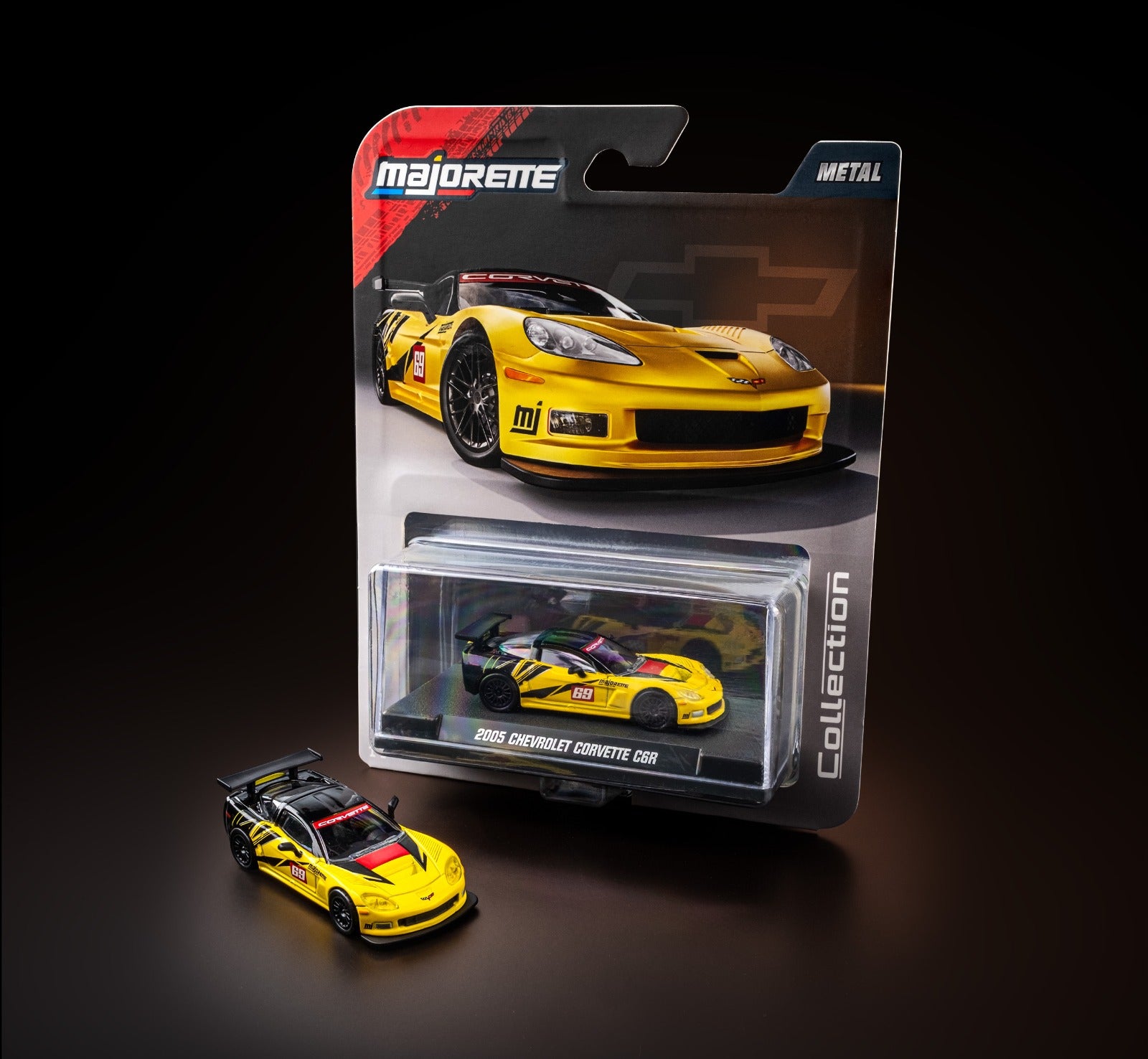 Majorette 2005 Chevrolet corvette C6R Diecast car