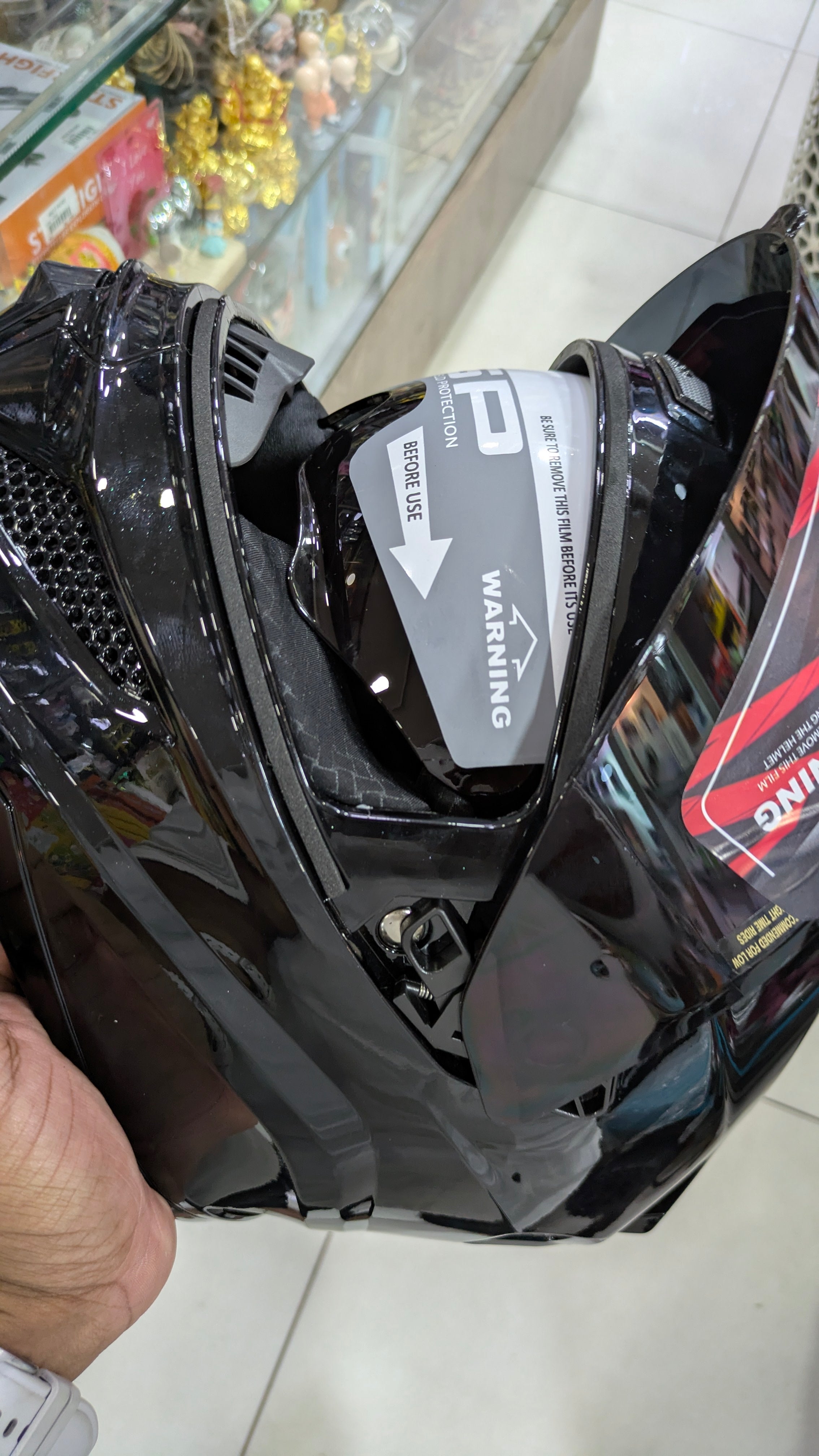 Steelbird sbh25 sharp glossy black dual visor helmet( FREE 219RS SMOKE VISOR)